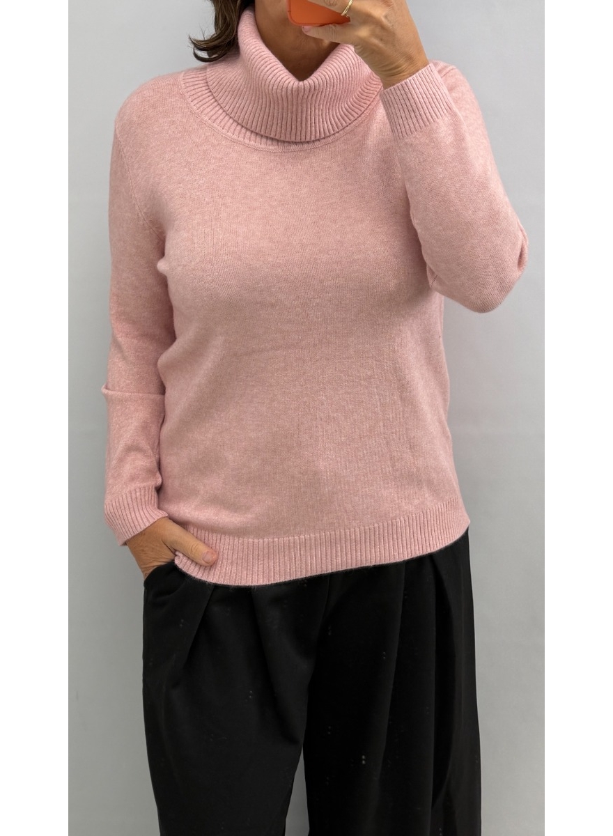 Trui met lange mouw en HANG coll Cora roze