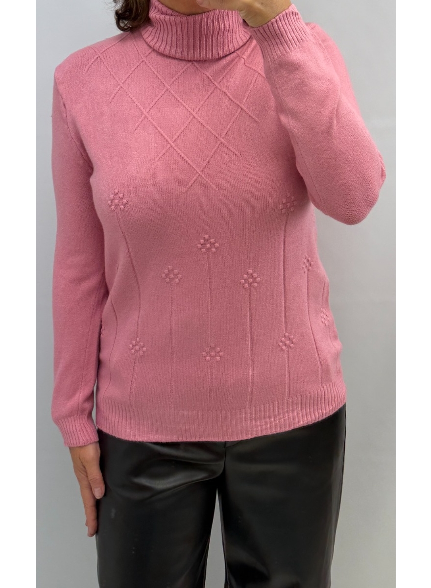 Trui met ruit motief roze (508) YT facebook