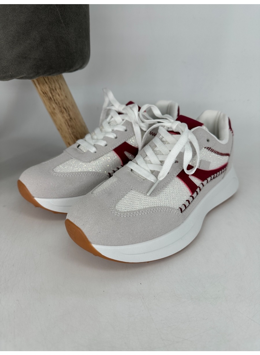 Sneaker met sparkle grey (1W-N17) SALE