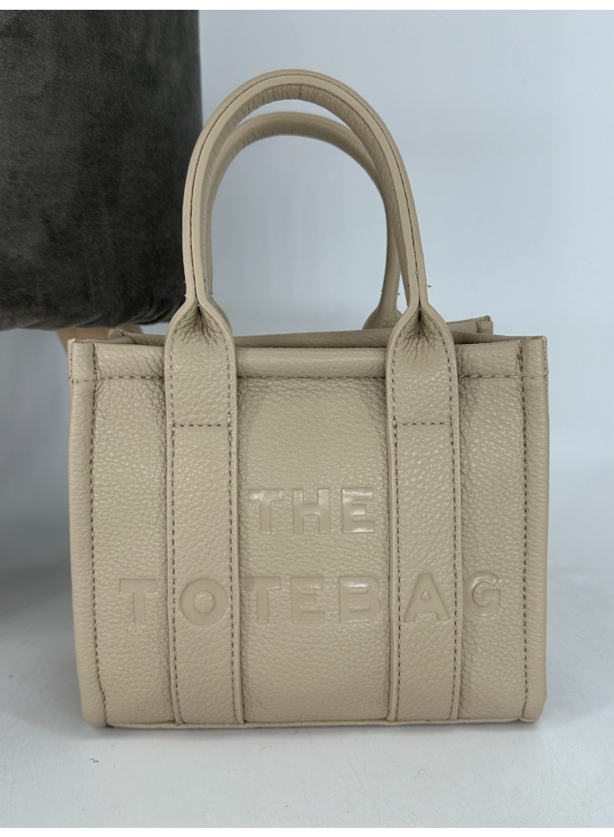 Mini size tote bag met ritssluiting APRICOT (H2067) SALE