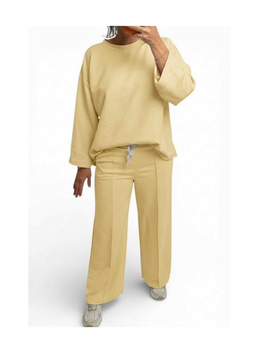 2-delig set met lange mouw en broek Merlin geel