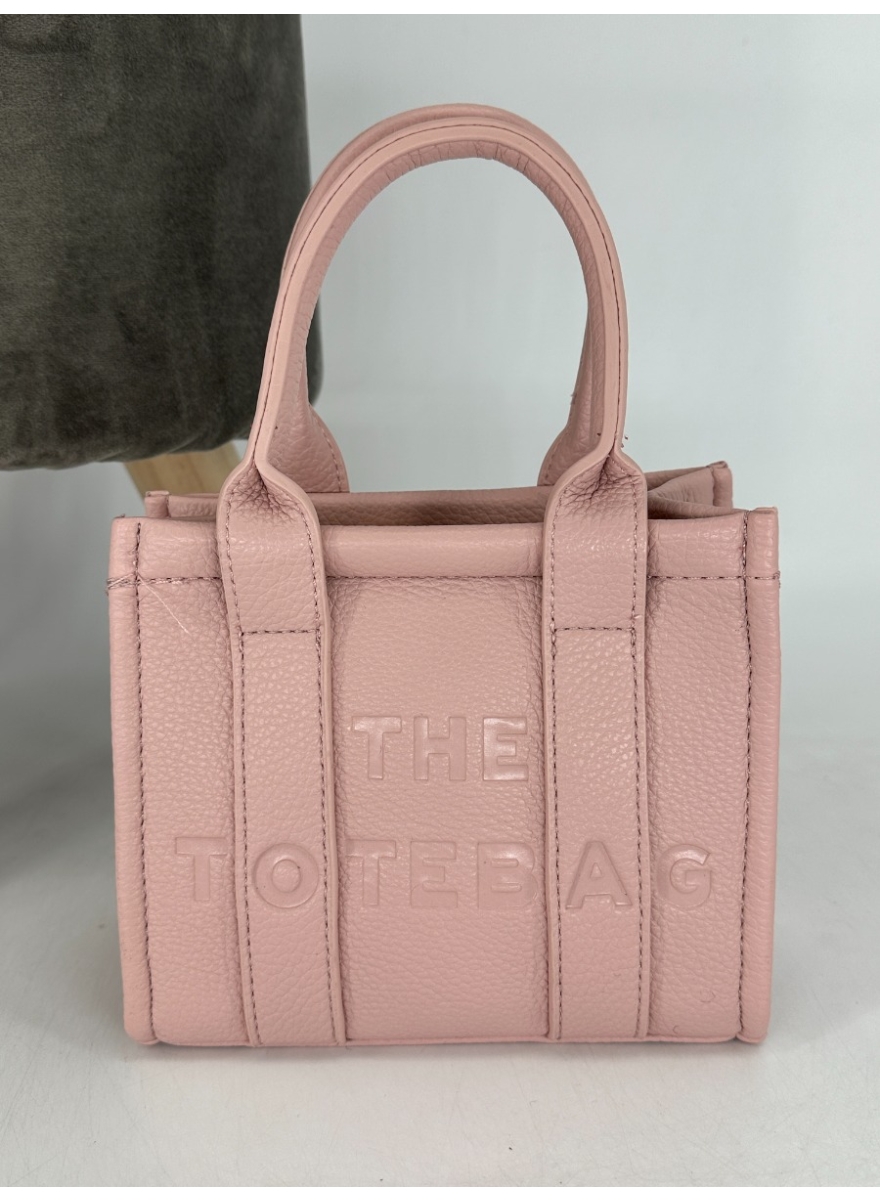 Mini size tote bag met ritssluiting PINK (H2067) SALE