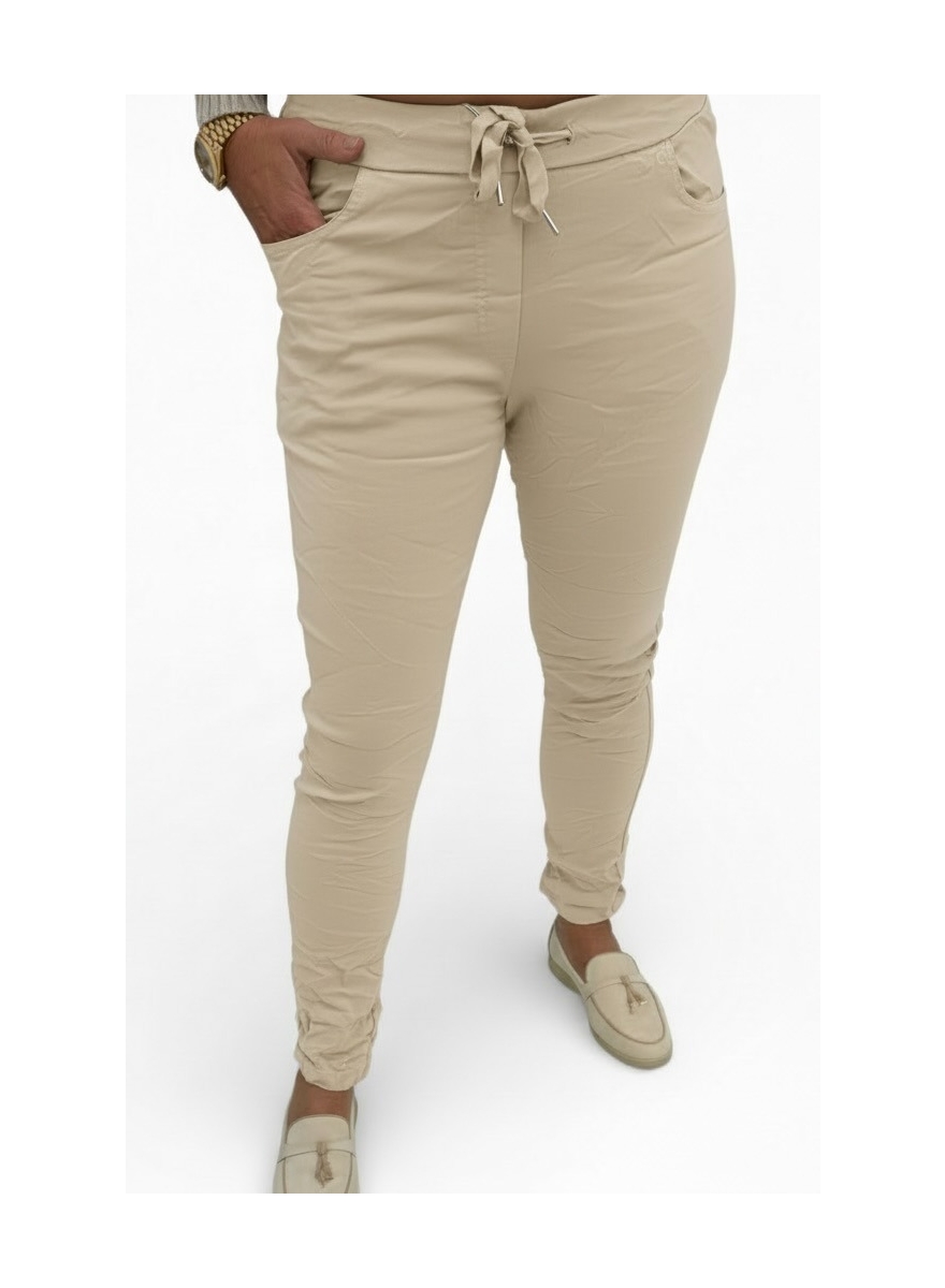 Comfy Jogg-jeans Blanco beige