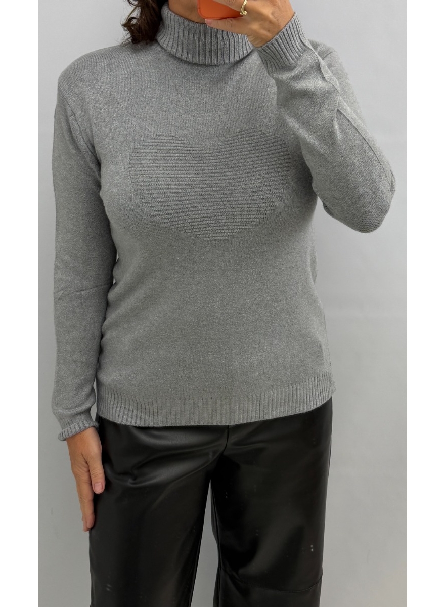 Trui met big heart grijs (509) YT facebook