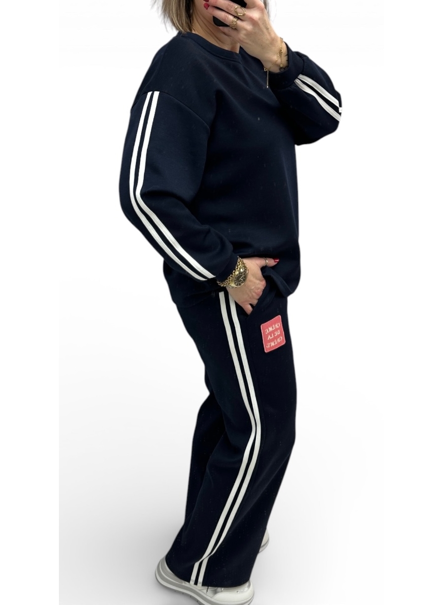 2-delig set crėme de la crème donker blauw