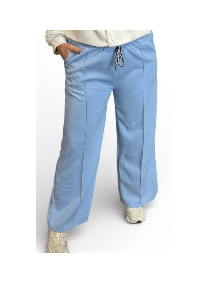 Broek met koord love forever blauw swd