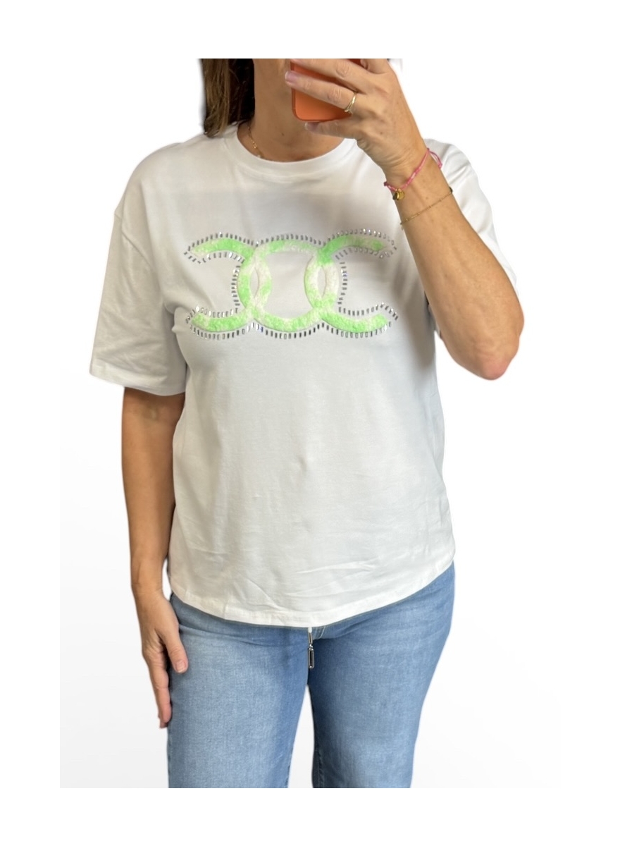 Shirt met korte mouw 3D CC groen