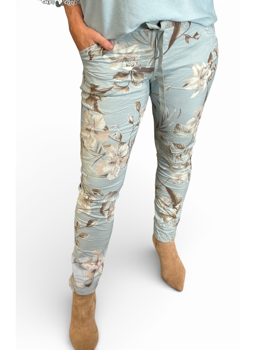 Italy broek Lelie blauw