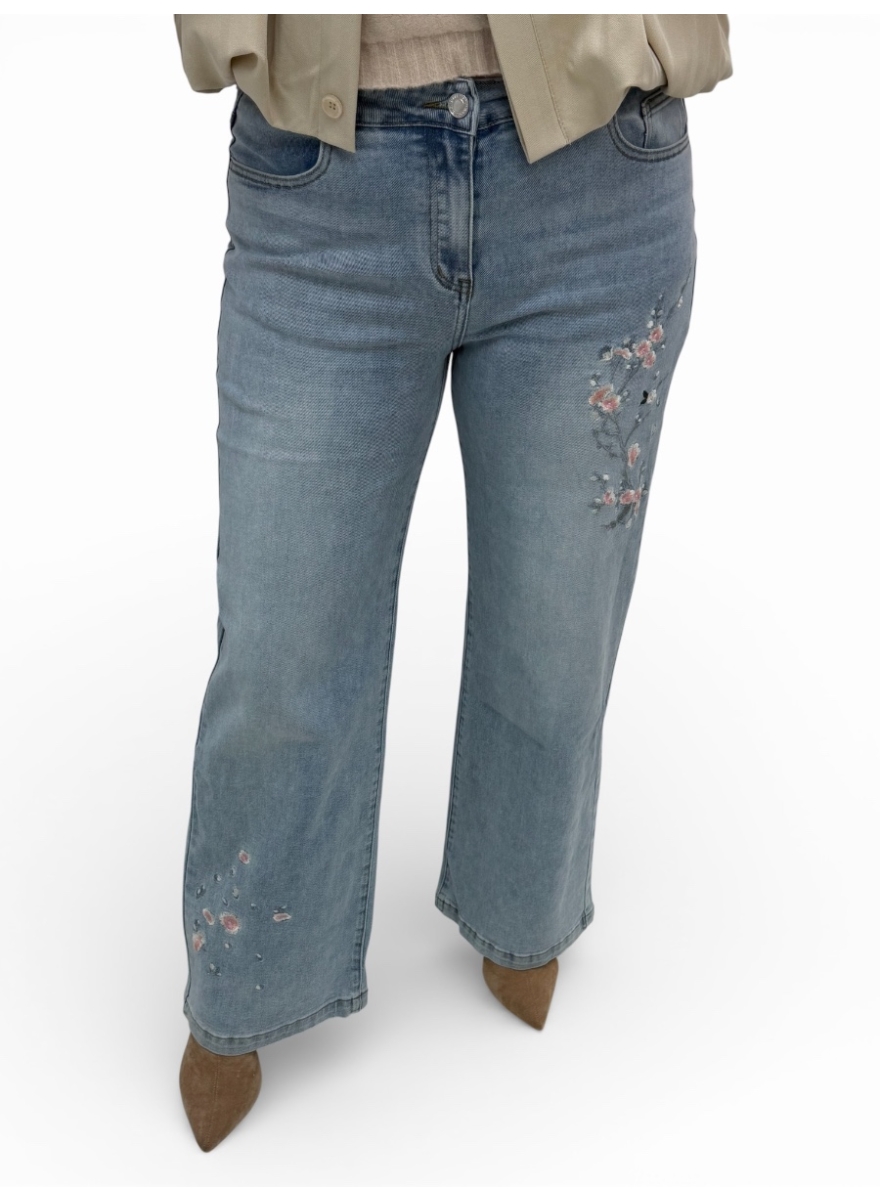 Goodies broek met rechte broekspijp japandi (Q864)