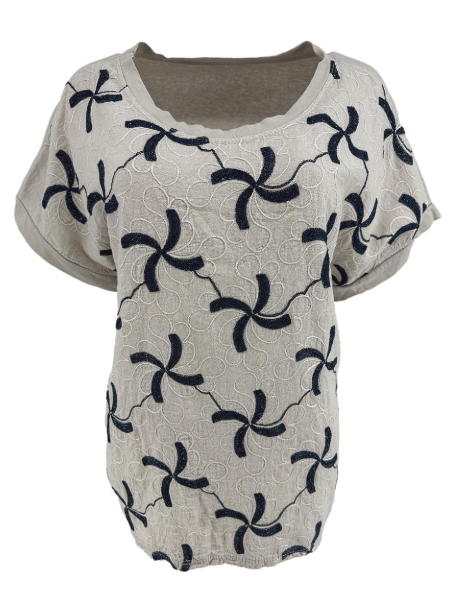 Shirt met korte mouw Windmill beige