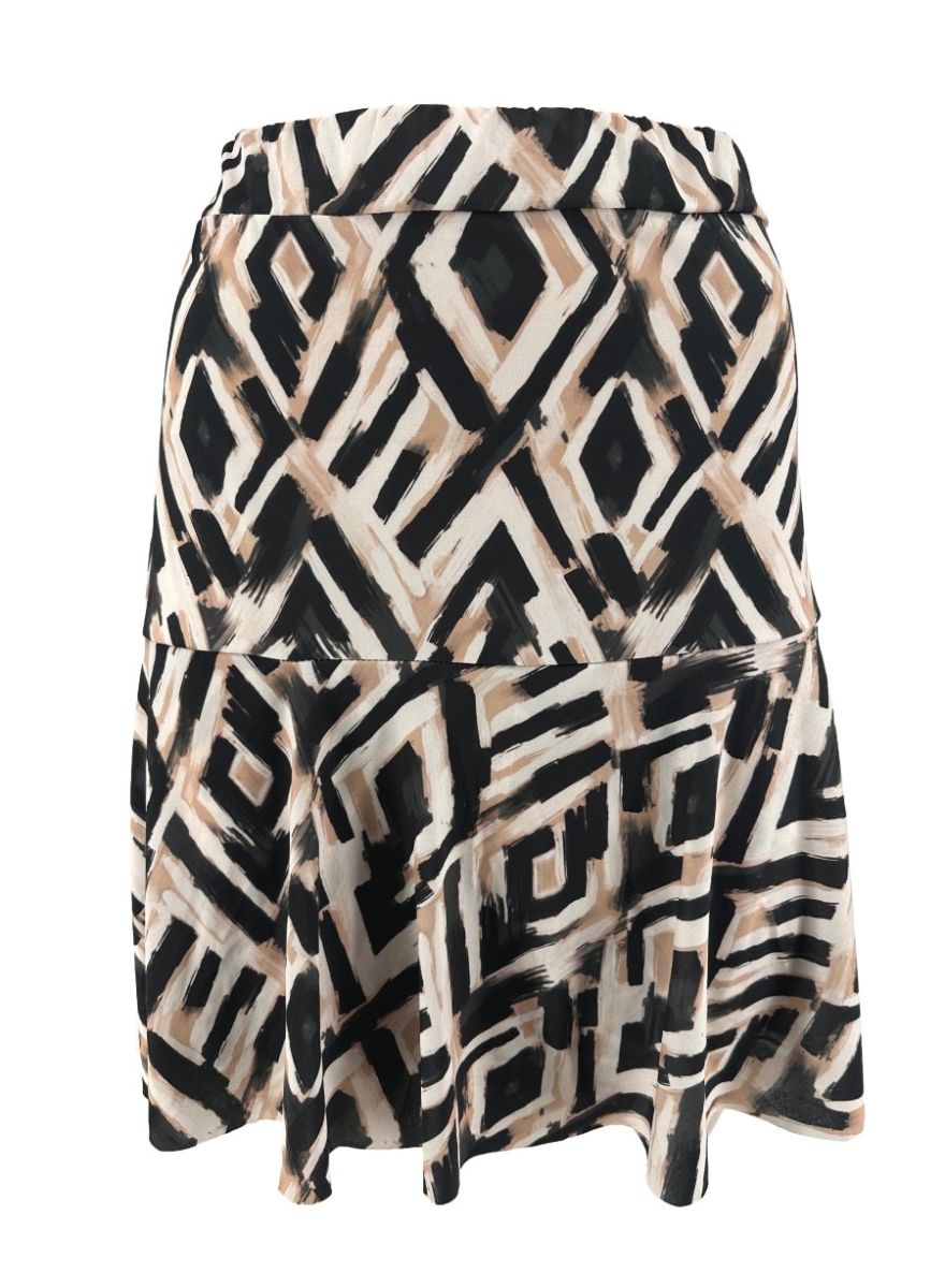 Rok/short van travelstof geruit zwart CRS (SALE)