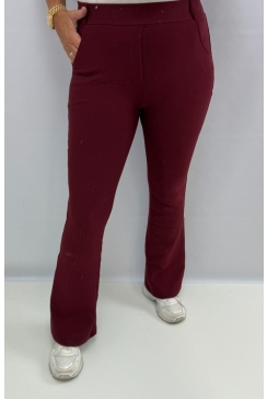 Soft broek FLAIR Angelia burgundy (H375)