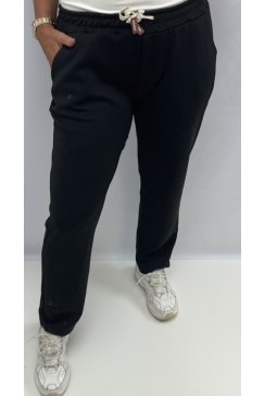 Broek met koord in de taille Kate zwart (SWD)