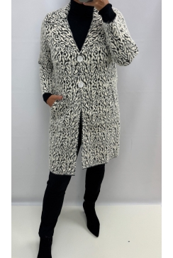 Manteljas met knopen BIG Fuzzy Maze