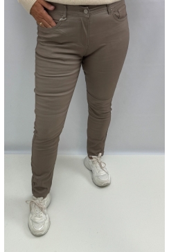 Norfy coating jeans taupe (K575-2-4)