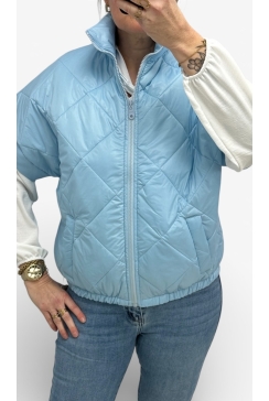 Bodywarmer met ruit uni blauw