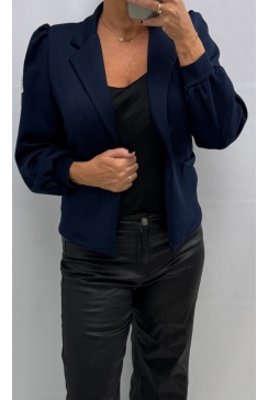 Korte blazer met lange mouw LIFE Emmie donker blauw