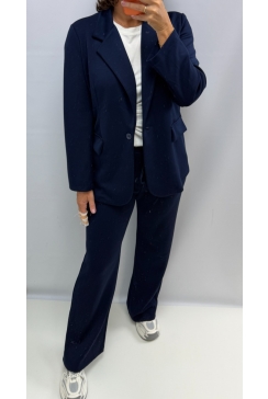 2-delig set met blazer en broek Ruby donker blauw