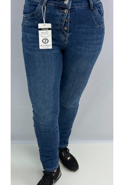 Karostar jeans met hart van strass (K2804)