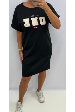 Jurk/tuniek awesome one best zwart