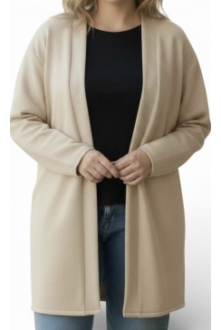Oversized blazer met boord Wilma beige