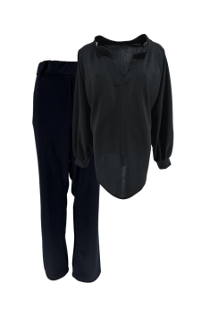 KLEINERE 2-delig set met blouse en broek Stanny zwart