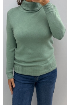 Fijngebreide coltrui maud licht groen (S-860) MST