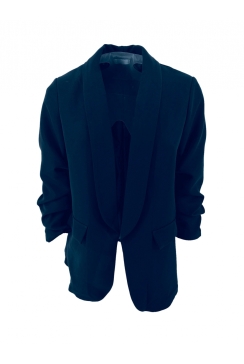 Colbert met smock-mouw Didi donker blauw