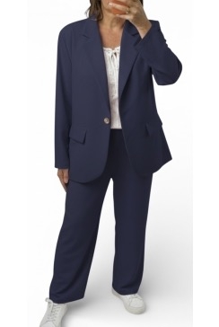 KLEINER 2-delig set met blazer en broek Debby donker blauw