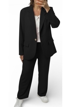 KLEINER 2-delig set met blazer en broek Debby zwart