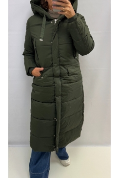 Lange jas met capuchon Rosey army (MS2430/3)