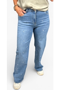 Goodies jeans met zilveren hartjes (DJ2847)(DJ2846)