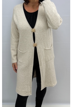 LANGER vest met zakjes star creme SALE ptl