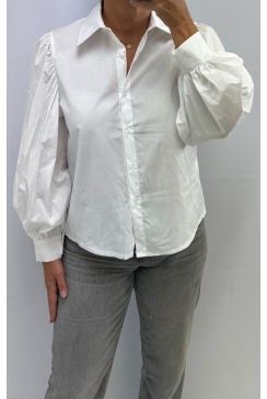 Basic blouse met lange mouw Anouk off-white
