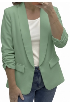 Colbert met smock-mouw Didi licht groen