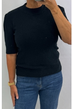 Zacht gebreide trui Annika zwart