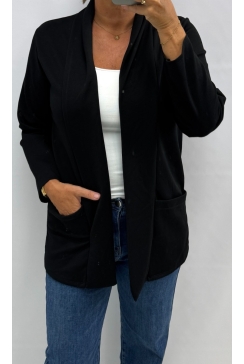 Blazer/vest met zakken Annabella zwart