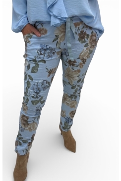 Italy broek Hortensia blauw
