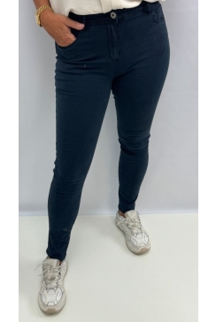 Goodies jeans met stretch in de taille donker blauw (Q628-3)
