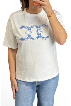 Shirt met korte mouw 3D CC blauw