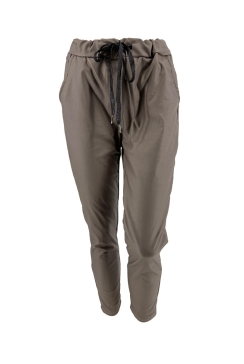 Leather-look jogg-jeans Salina taupe