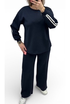 2-delig set crėme de la crème donker blauw.COS