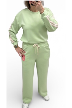 2-delig set crėme de la crème licht groen