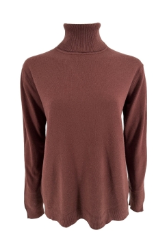 Fijngebreide COLTRUI Laura bruin (B-1060-25)