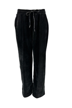 Broek van VELVET met naad en Loveforever koordje zwart