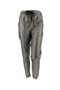 Leather-look jogg-jeans Salina zilver