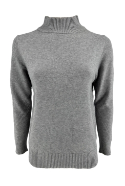 Fijngebreide turtleneck Sophie grijs (S-887) MST
