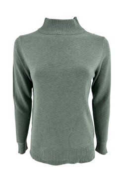 Fijngebreide turtleneck Sophie jade groen (S-887) MST