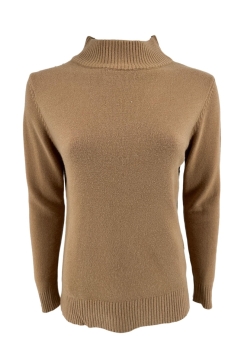 Fijngebreide turtleneck Sophie camel (S-887) MST