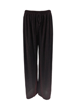 Broek met rechte broekspijp en koord glitter DOTTED rood